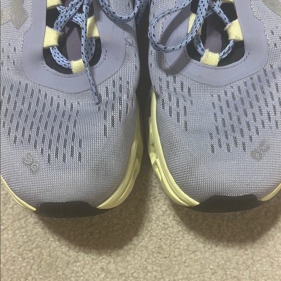 On Running Blue and Yellow Sneakers Breathable Mesh Performance - Picture 5 of 6
